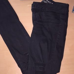 American Eagle Ripped Black Jeans